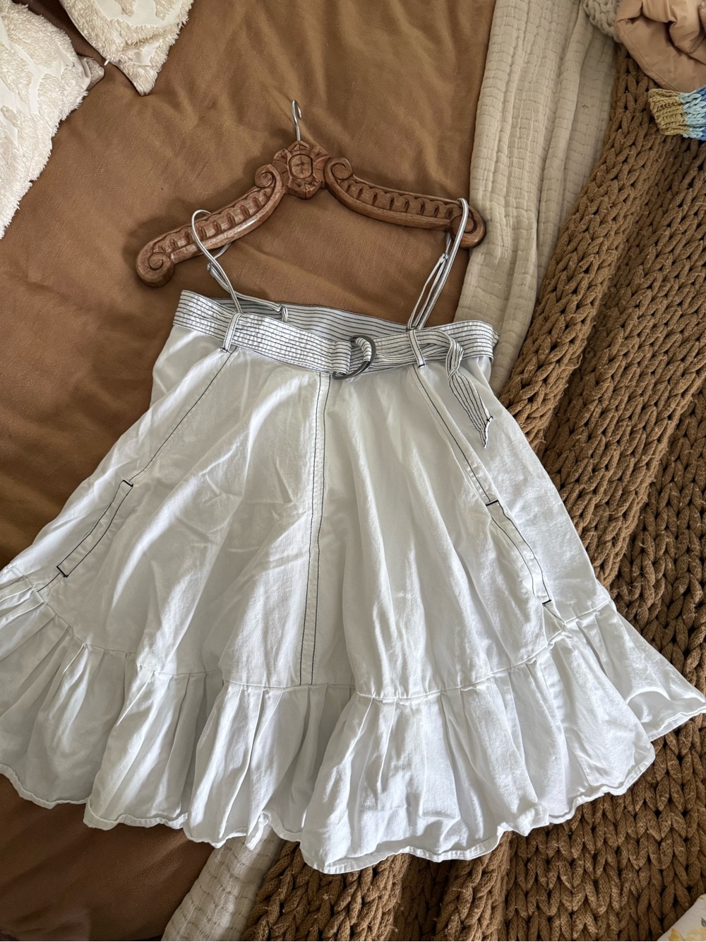 Free People baby doll dress color white size small